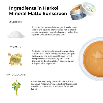 The Harkoi Mineral Matte Sunscreen - SPF 35 - Shade #7