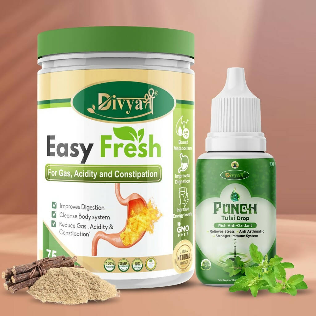 Divya Shree Easy Fresh Powder and Punch Tulsi Drop Combo