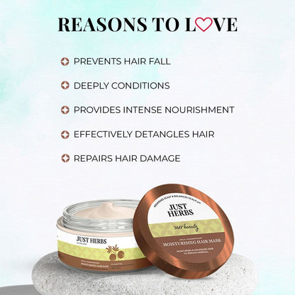 Just Herbs Moisturising Hair Mask with Amla and Shankhpushpi