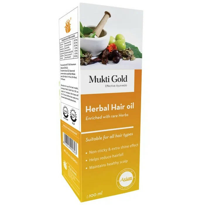 Axiom Mukti Gold Herbal Hair Oil - Buy in USA AUSTRALIA CANADA