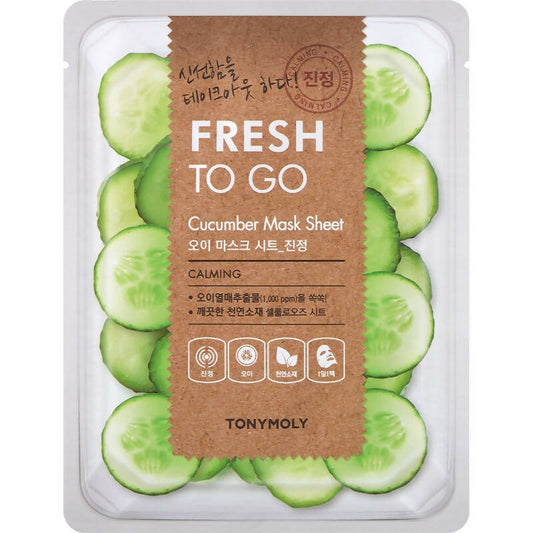 Tonymoly Fresh To Go Cucumber Mask Sheet Calming - BUDEN