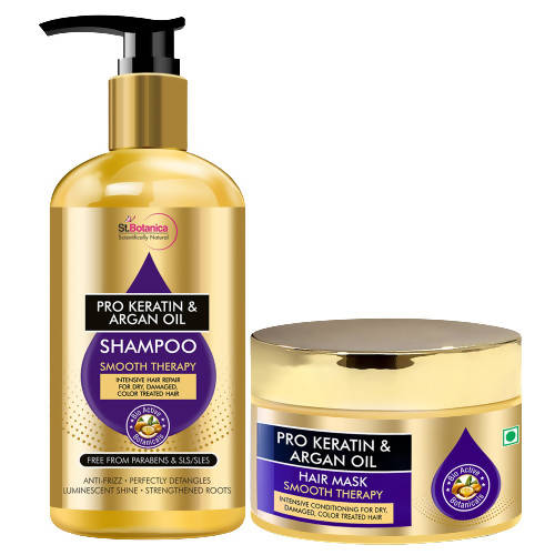 St.Botanica Pro Keratin & Argan Oil Shampoo And Hair Mask Combo