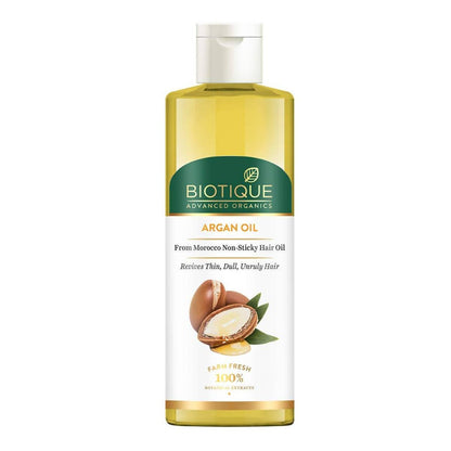 Biotique Advanced Organics Argan Oil From Morocco Non-sticky Hair Oil - Buy in USA AUSTRALIA CANADA