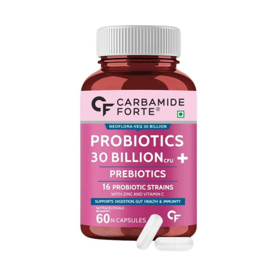 Carbamide Forte Probiotics Supplement 30 Billion Veg Capsules - usa canada australia