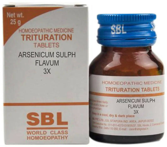 SBL Homeopathy Arsenicum Sulph Flavum Trituration Tablets - BUDEN