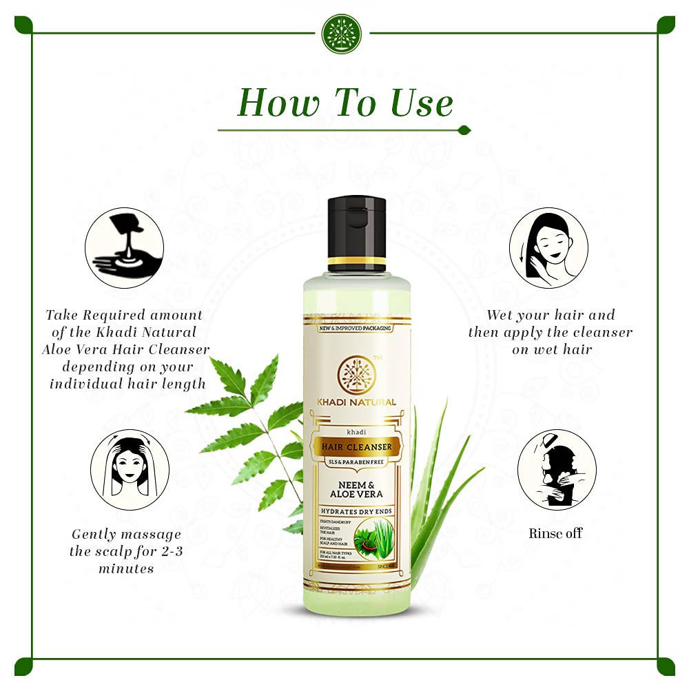 Khadi Natural Neem & Aloe Vera Hair Cleanser