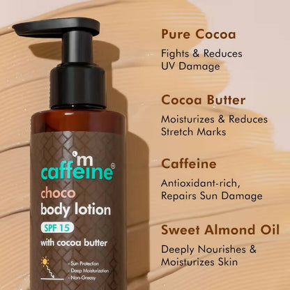 mCaffeine Choco Body Lotion SPF 15 With Cocoa Butter
