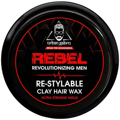 Urbangabru Rebel Hair Styling Clay Wax for Men - BUDNE