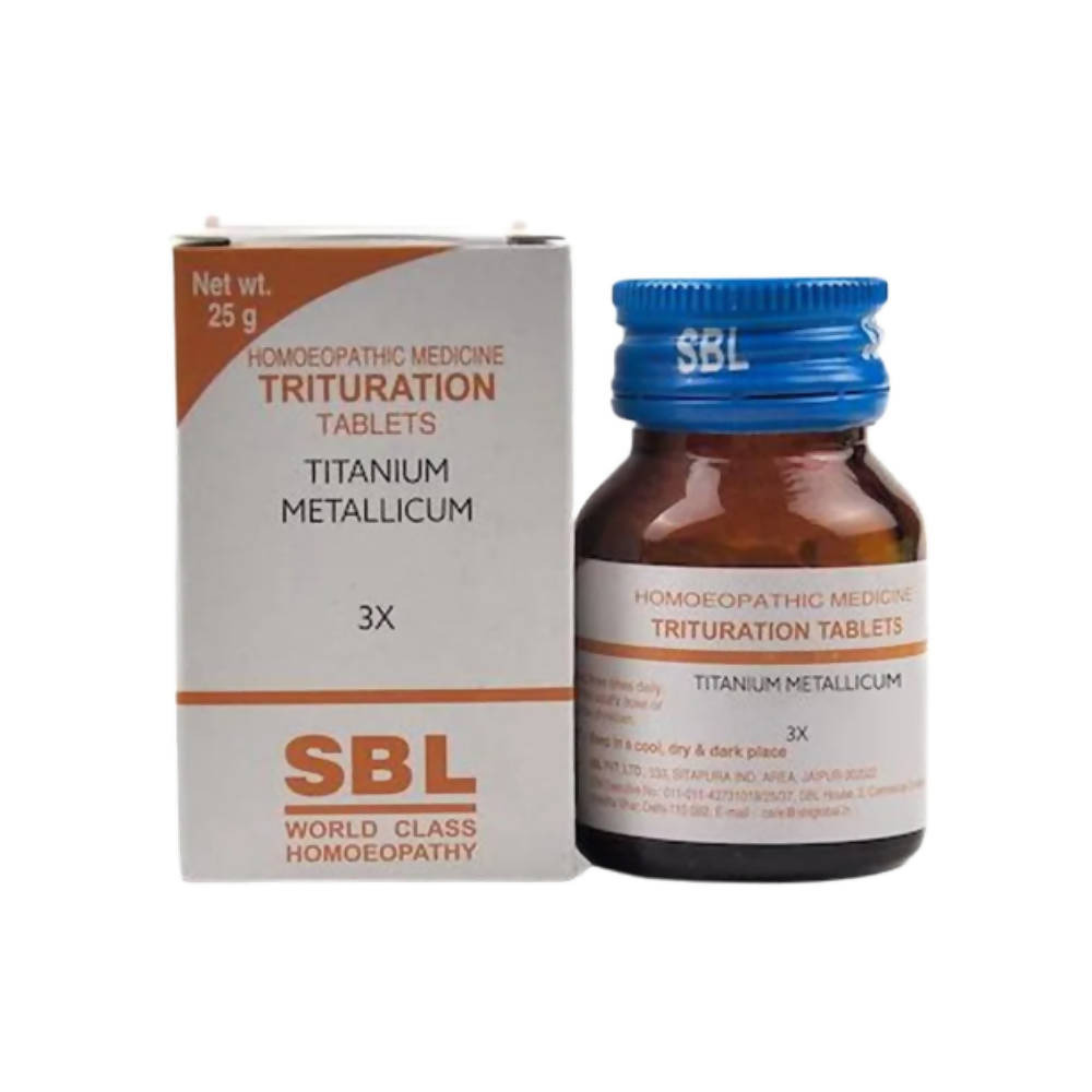 SBL Homeopathy Titanium Metallicum Trituration Tablets - BUDEN