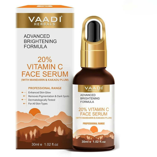 Vaadi Herbals 20% Vitamin C Face Serum With Advanced Brightening Formula - usa canada australia