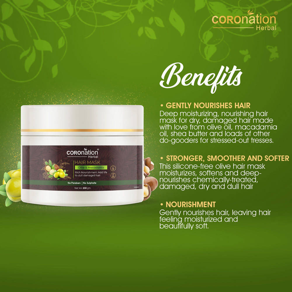 Coronation Herbal Olive and Macadamia Hair Mask