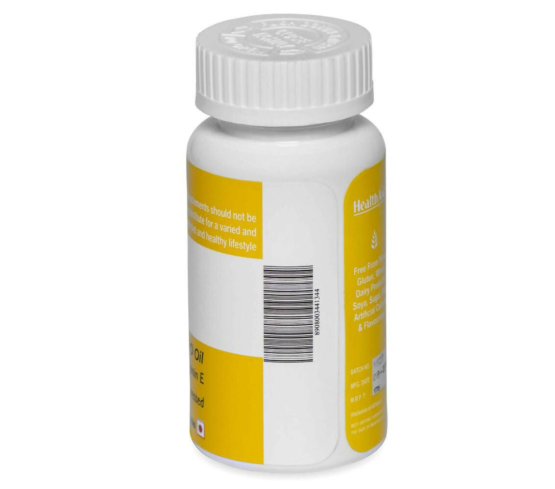 HealthAid Evening Primrose Oil 1000 mg With Vitamin E Softgel Capsules