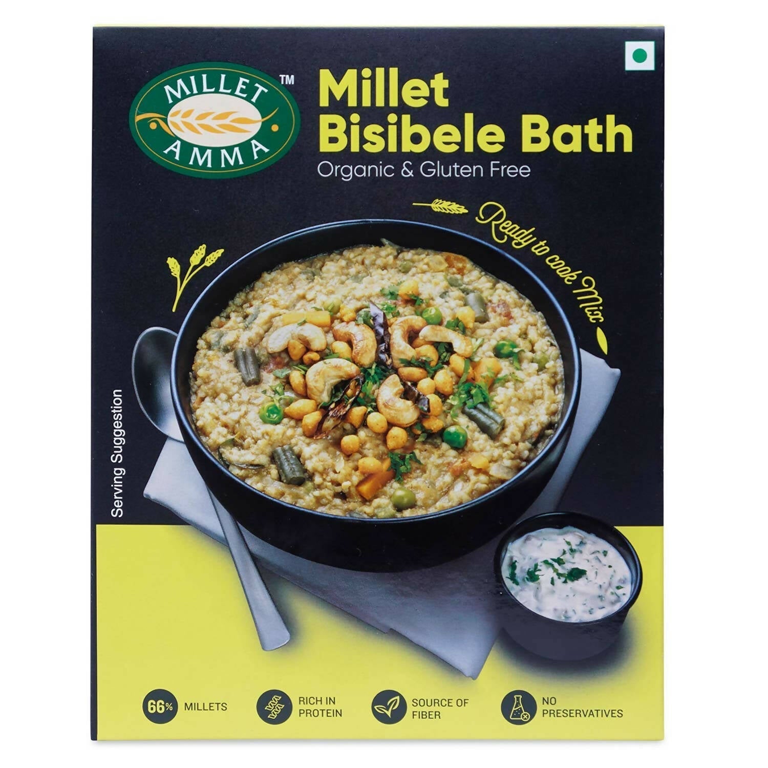 Millet Amma Organic Millet Bisibele Bath Mix - buy in USA, Australia, Canada