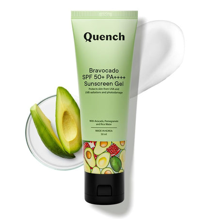 Quench Botanics Bravocado SPF 50+ PA++++ Sunscreen Gel - BUDNE