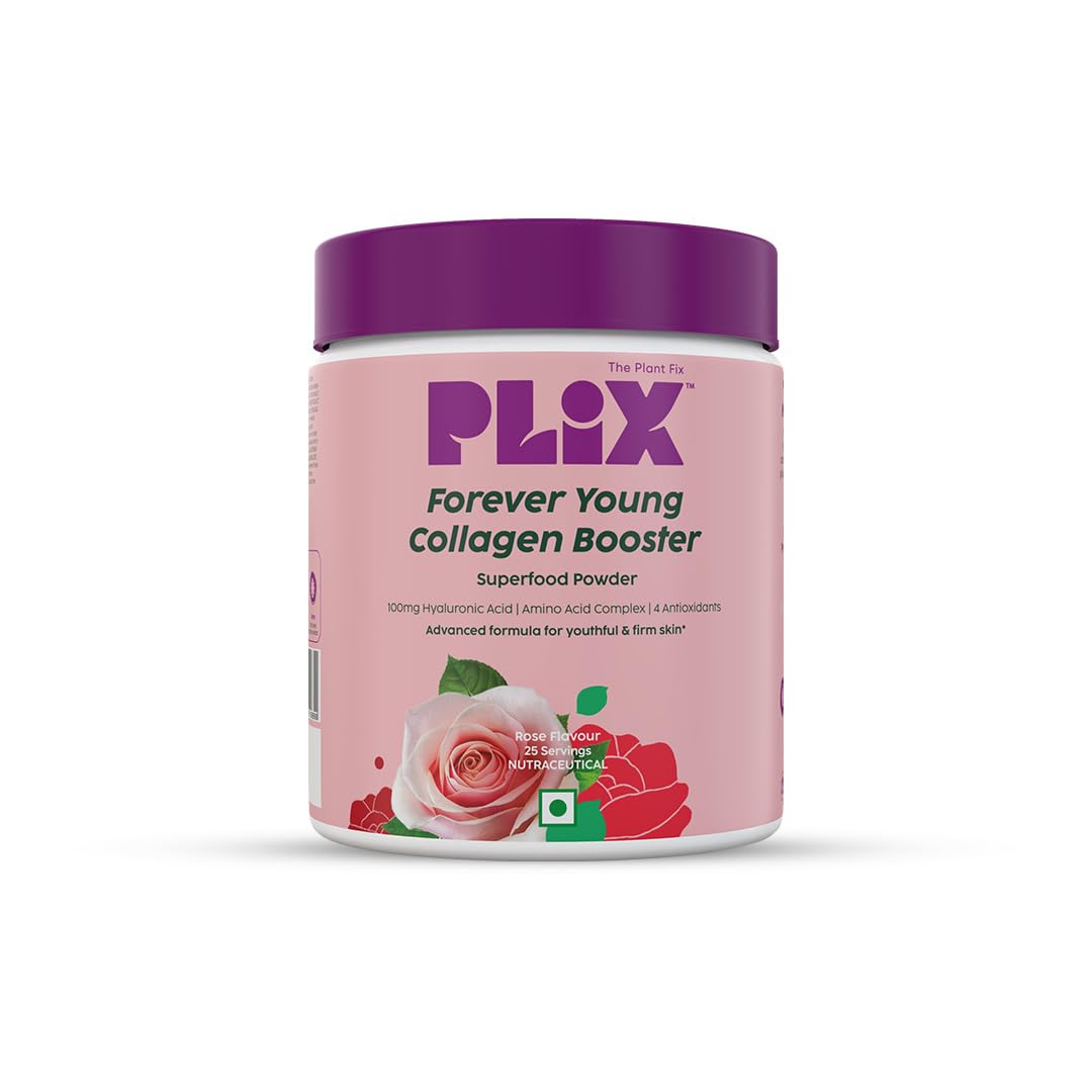 PLIX The Plant Fix Wholefood Collagen Builder Powder for Skin - Rose - BUDEN