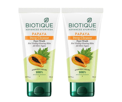 Biotique Bio Papaya Visibly Flawless Skin Face Wash - BUDNE