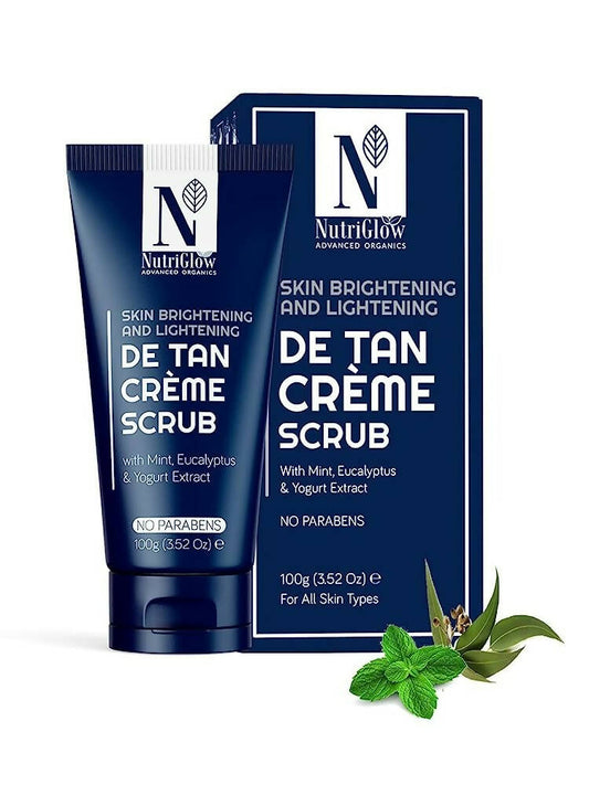 NutriGlow Advanced Organic De Tan Creme Scrub - BUDNEN