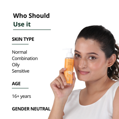 Botnal Clean Rinse Probiotic Gel Face Wash With Vitamin C, Hyaluronic Acid and Papaya