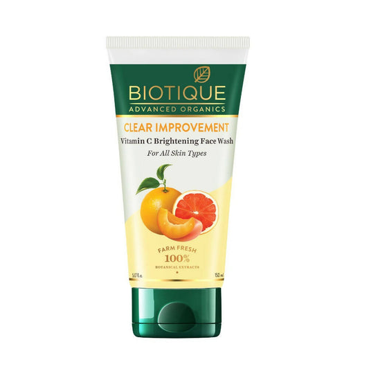 Biotique Advanced Organics Clear Improvement Vitamin C Brightening Face Wash - BUDNEN