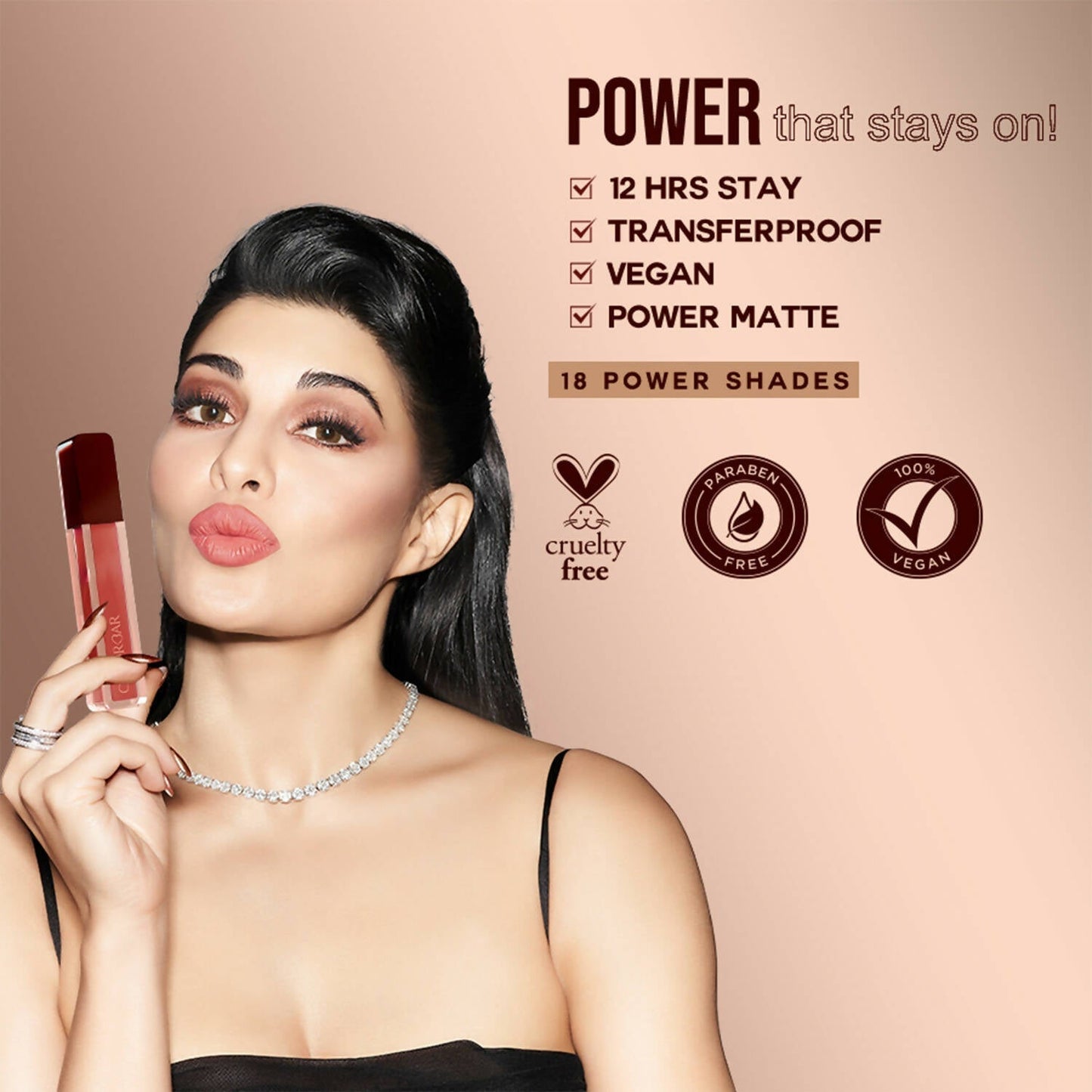 Colorbar Powerkiss Vegan Matte Lipcolor- Hush On