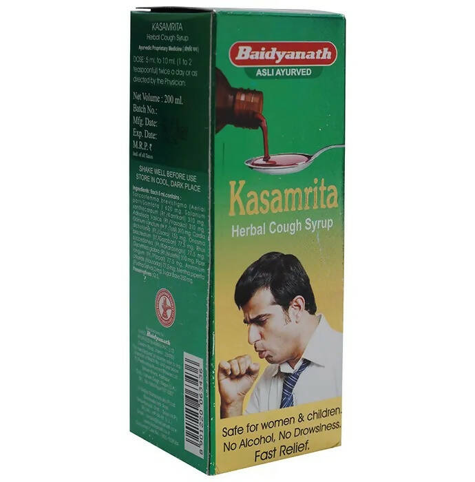 Baidyanath Jhansi Kasamrita Herbal Cough Syrup - BUDNE