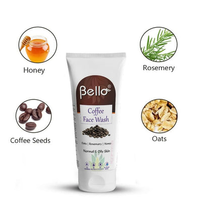 Bello Herbals Coffee Face Wash for Men & Women