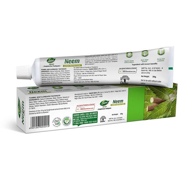 Dabur Herb'l Neem Germ Protection Complete Care Toothpaste