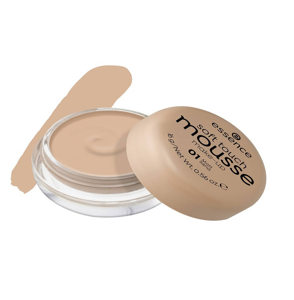 Essence Soft Touch Make-Up Mousse Foundation - Matt Sand 01