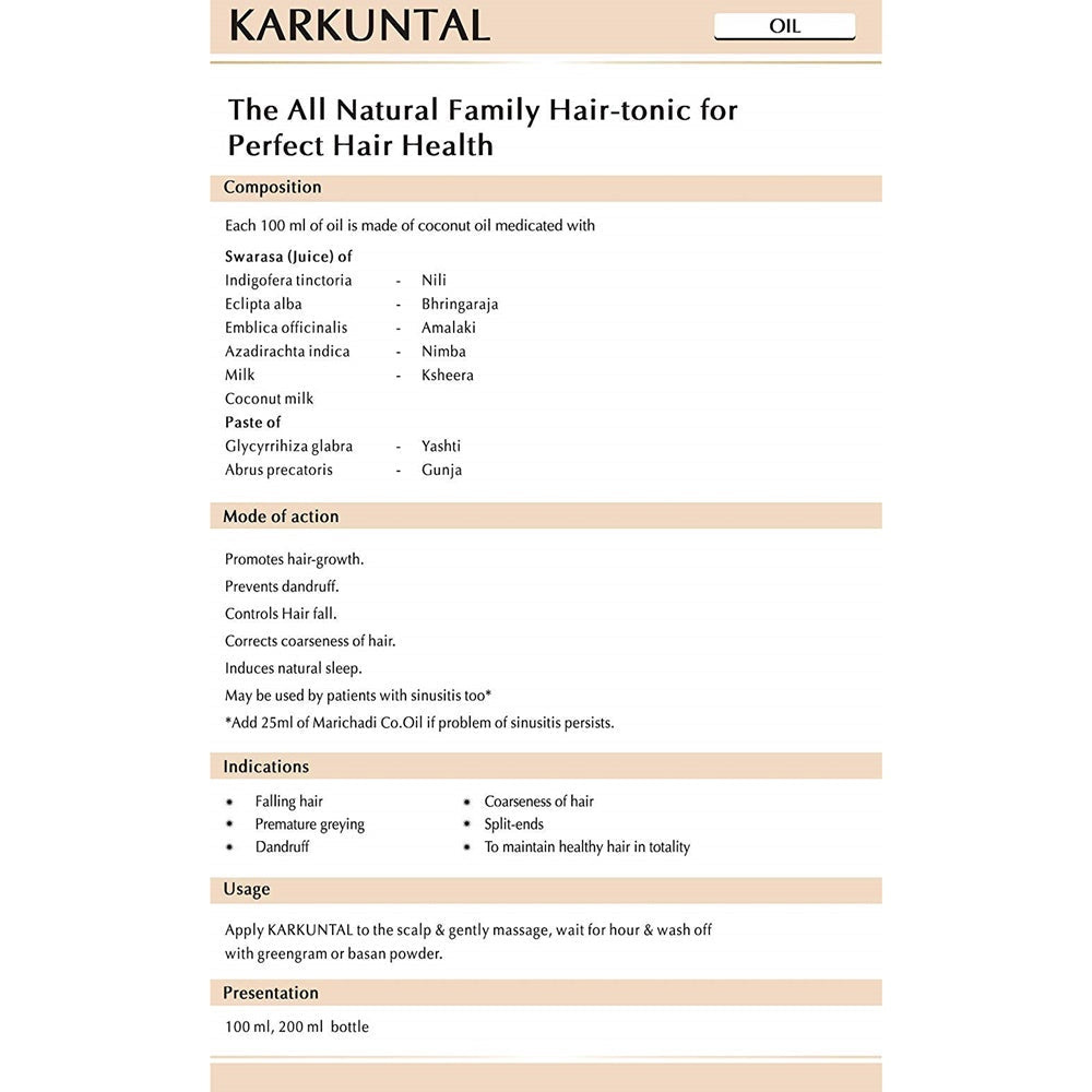 Avn Ayurveda Karkuntal Hair Oil