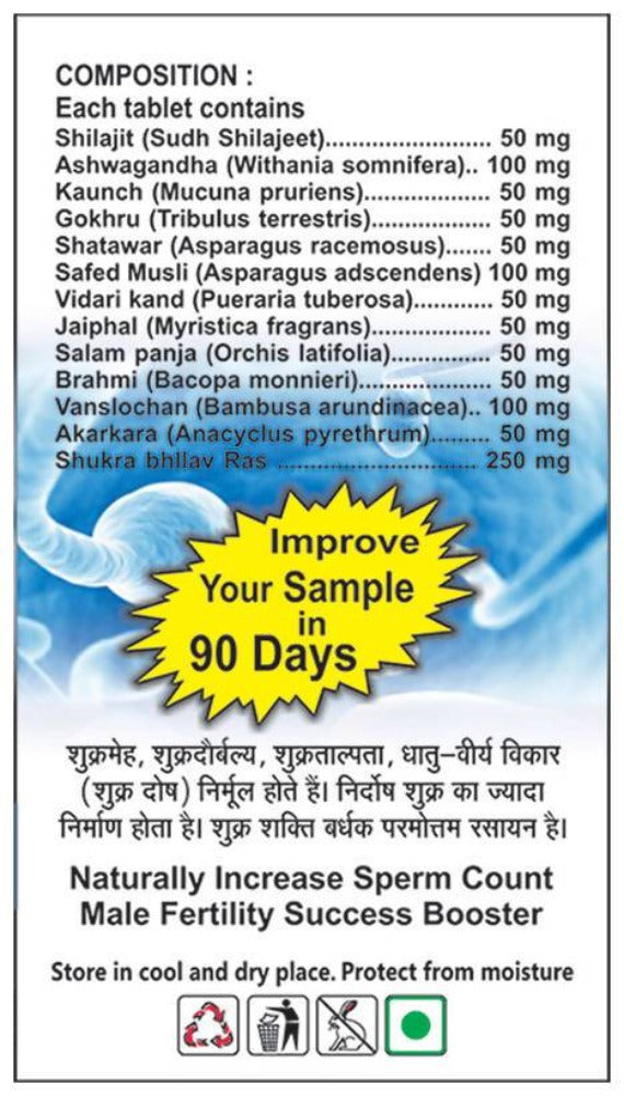 Basic Ayurveda Sperm Booster Tablets