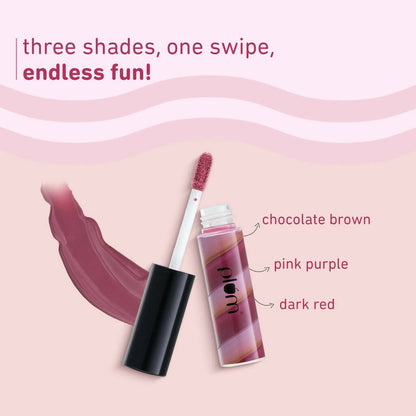 Plum Soft Swirl Lip Gloss 3 Shades In 1 & 122 Cherry Chocolate