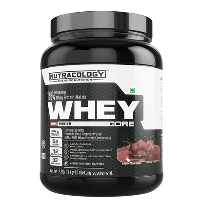 Nutracology Whey Core Whey Protein For Muscle Strength & Stamina - BUDNE