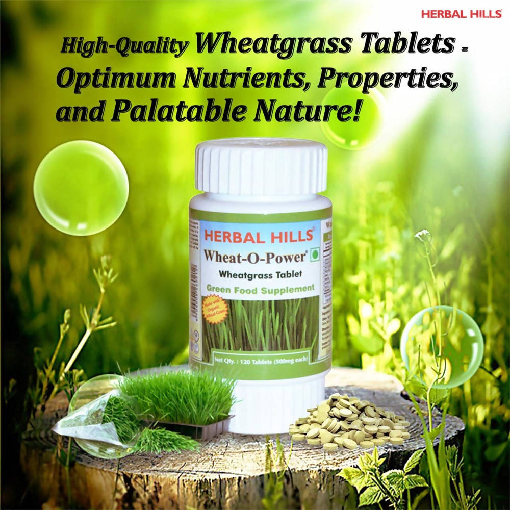 Herbal Hills Wheat-O-Power Wheatgrass Tablet