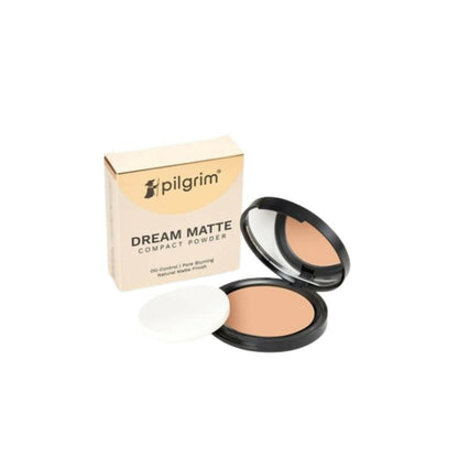 Pilgrim Dream Matte Compact Powder For Medium Skin Tone Warm Sand
