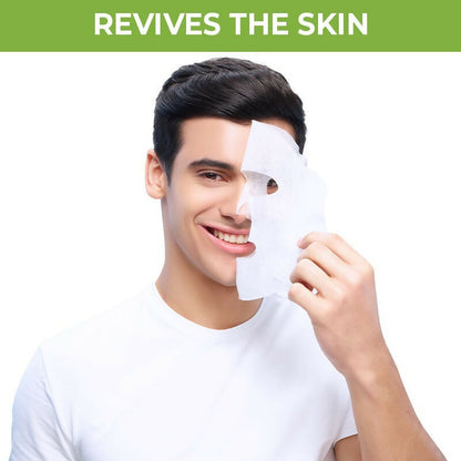 Nykaa Skin Secrets Indian Rituals Tulsi + Yogurt Sheet Mask For Clear & Moisturised Skin