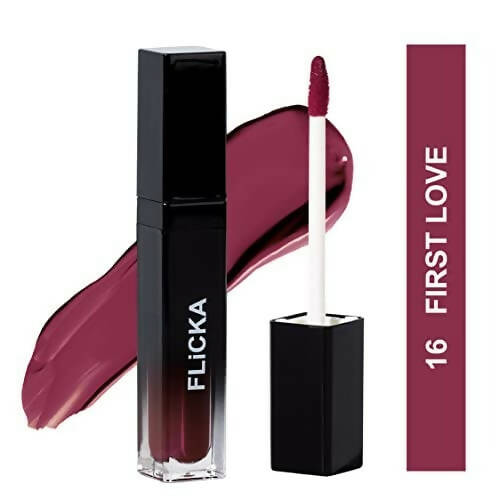 FLiCKA Set and Attack Liquid Matte Lipstick 16 First Love - Nude