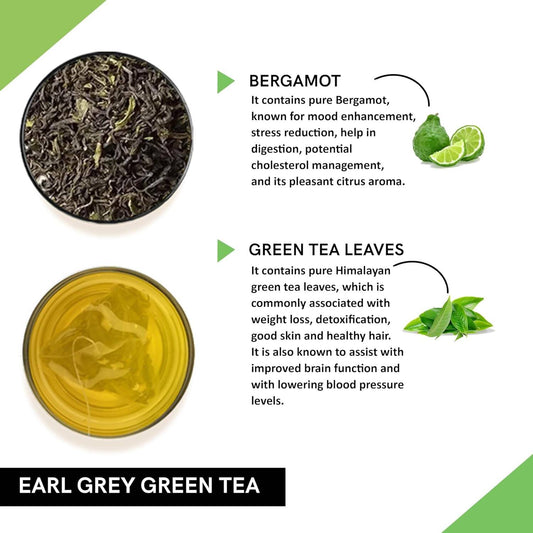 Teacurry Earl Grey Green Tea Bags