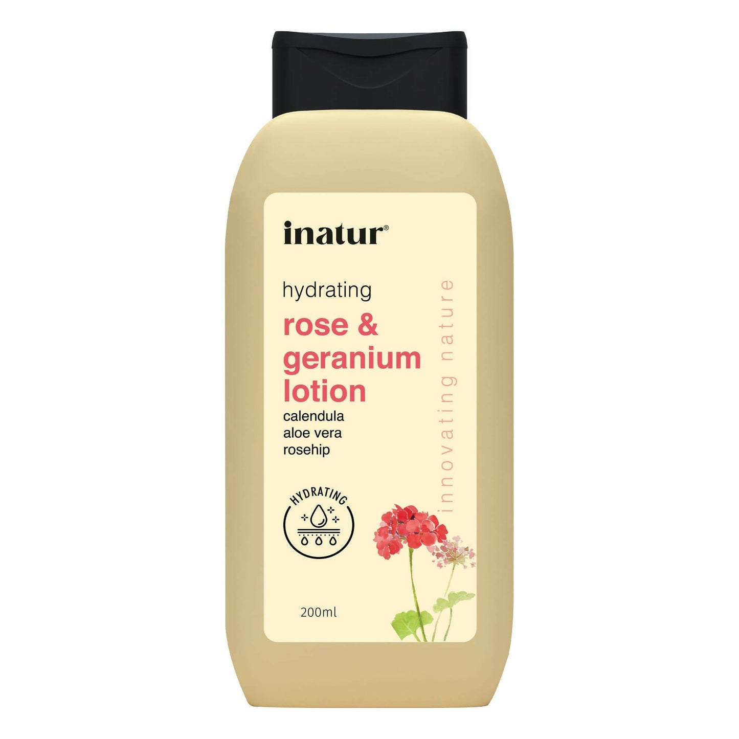 Inatur Rose and Geranium Lotion