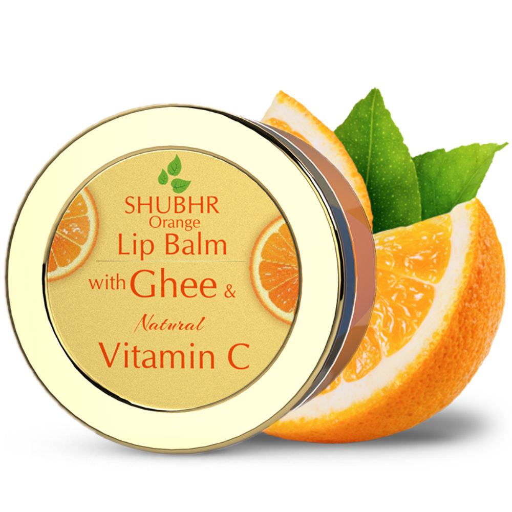 Blue Nectar Shubhr Orange Lip Balm with Ghee & Natural Vitamin C