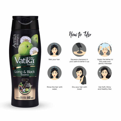 Dabur Vatika Long & Black Shampoo