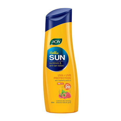 Joy Hello Sun Sunblock & Anti-Tan Sunscreen Lotion SPF 20 PA++ - BUDNE