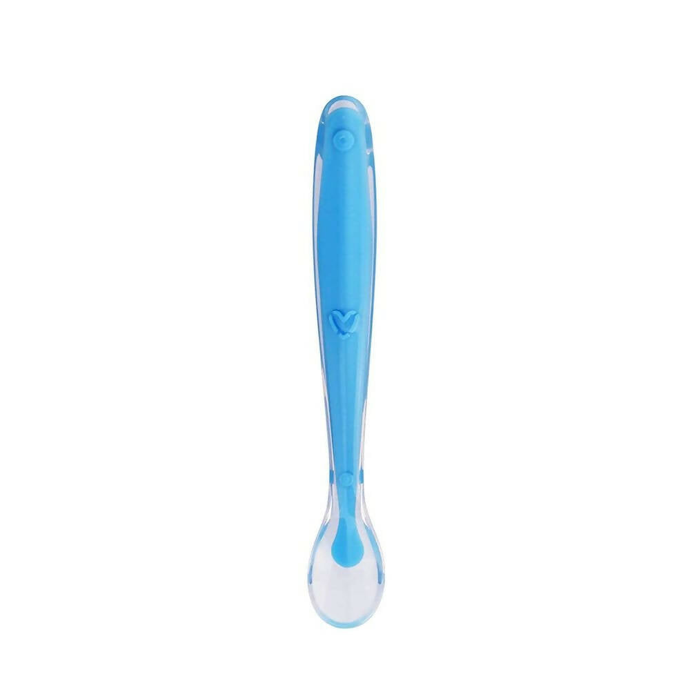 Safe-O-Kid Soft Tip Silicone Spoon, Blue For Kids Protection -  USA, Australia, Canada 