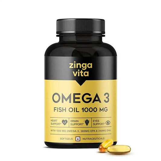 Zingavita Omega 3 Fish Oil 1000mg Softgels - BUDEN