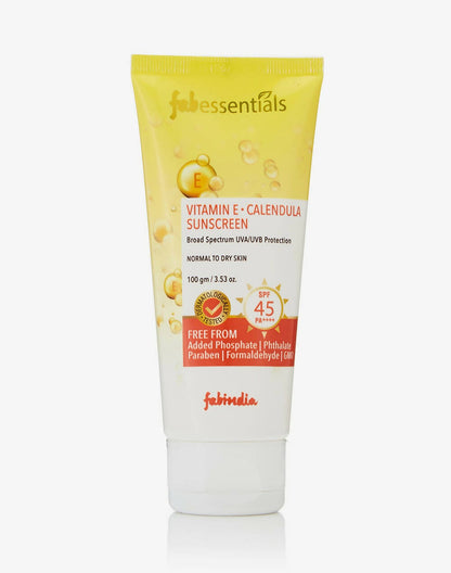 Fabessentials Vitamin E Calendula Sunscreen SPF 45 PA++++ - BUDNEN