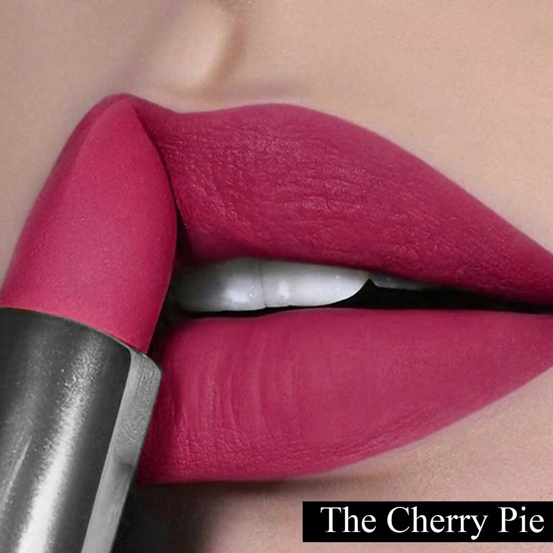 FLiCKA Wear Me Everywhere Creamy Matte Lipstick The Cherry Pie - Pink