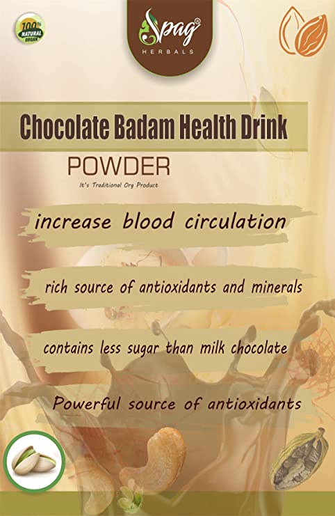 Spag Herbals Chocolate Badam Health Drink Instant Premix Powder