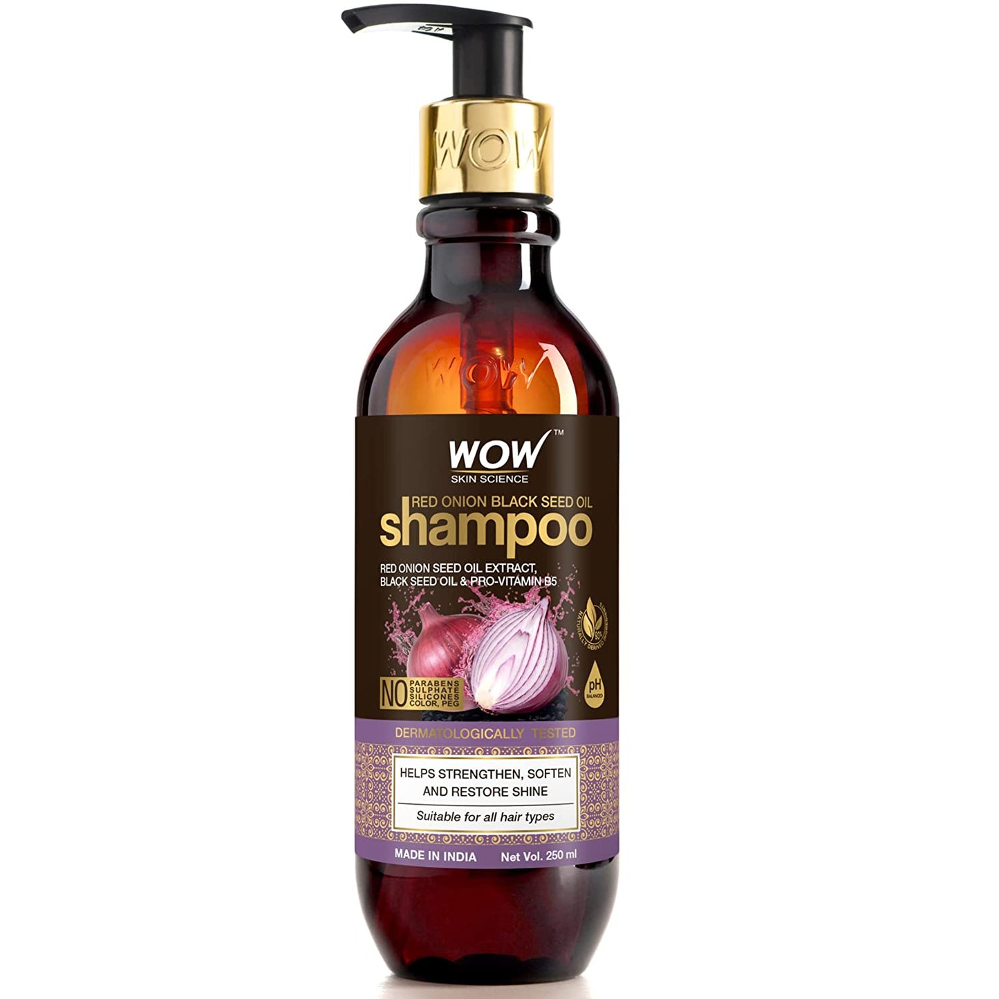 Wow Skin Science Red Onion Black Seed Oil Shampoo - BUDEN