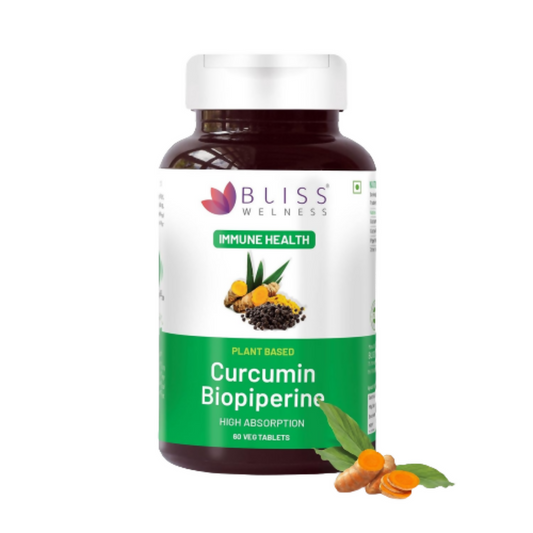 Bliss Welness Curcumin Biopiperine Tablets -  usa australia canada 