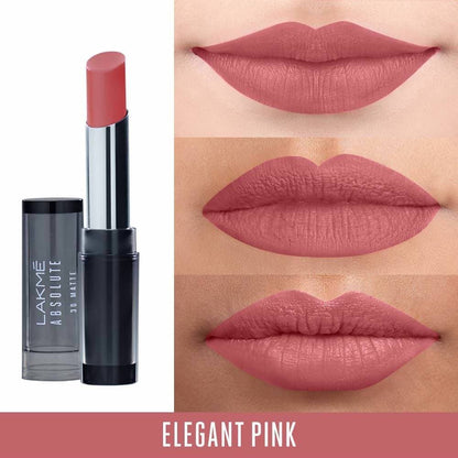 Lakme Absolute 3D Lipstick - Elegant Pink