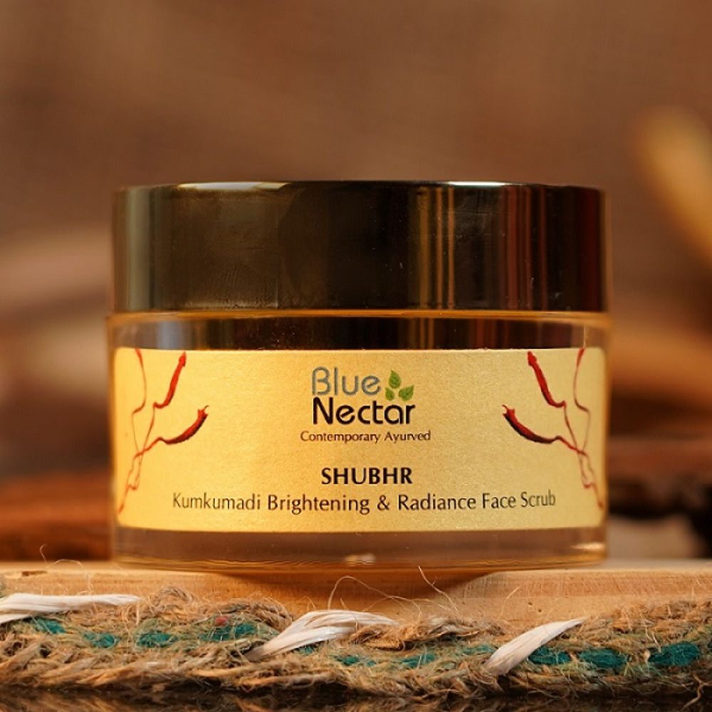 Blue Nectar Shubhr Kumkumadi Brightening & Radiance Face Scrub
